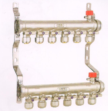 呂豐分(fēn)水器管件_LF3387-33FD1＂G型鍛壓地暖分(fēn)水器（間距5.0）