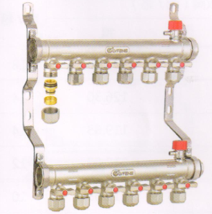 呂豐分(fēn)水器管件_LF3397-33FD1＂G型鍛壓活接頭地暖分(fēn)水器（間距5.0）