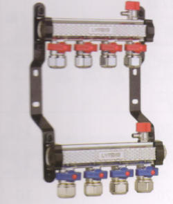 呂豐分(fēn)水器管件_3375 MD1＂G型精(jīng)品鍛造方體(tǐ)精(jīng)抛球閥分(fēn)水器（間距5.0）