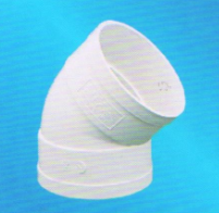 宏嶽PVC_U排水管材管件__45°彎頭