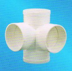宏嶽PVC_U排水管材管件__立體(tǐ)四通