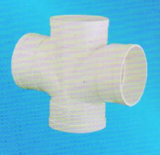 宏嶽PVC_U排水管材管件__平面四通