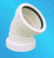 宏嶽PVC_U消音管件__消音45°彎頭