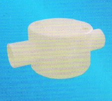 宏嶽PVC_U阻燃管材管件__圓接線(xiàn)盒（雙直通）